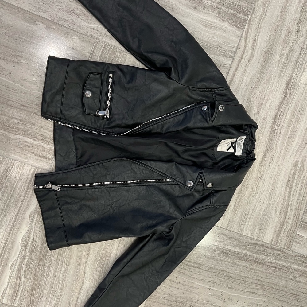 Black Faux Leather Jacket
